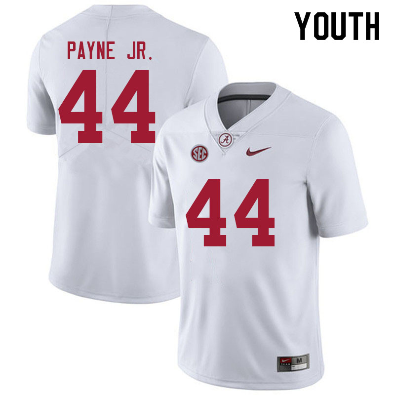 Alabama Crimson Tide Youth Damon Payne Jr. #44 White NCAA Nike Authentic Stitched 2021 College Football Jersey ZO16A45FA